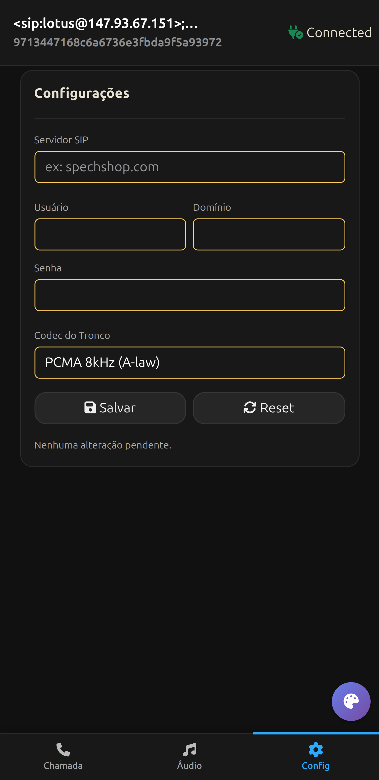 SpechPhone Mobile Configuration